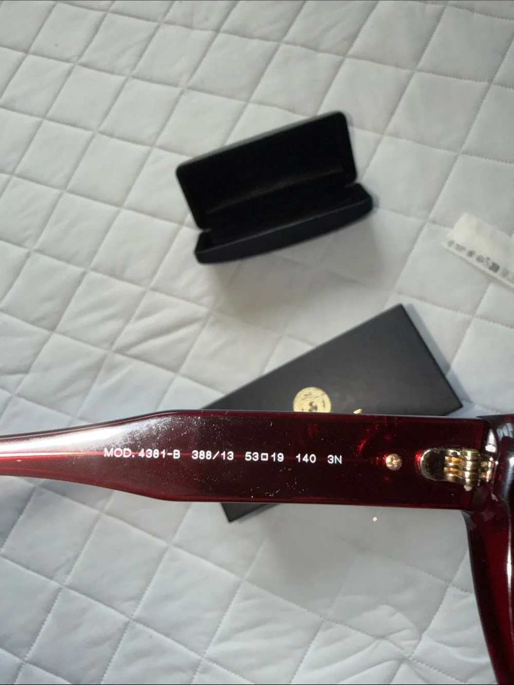 Versace Red Cat-Eye Sunglasses with Brown Tinted Lenses